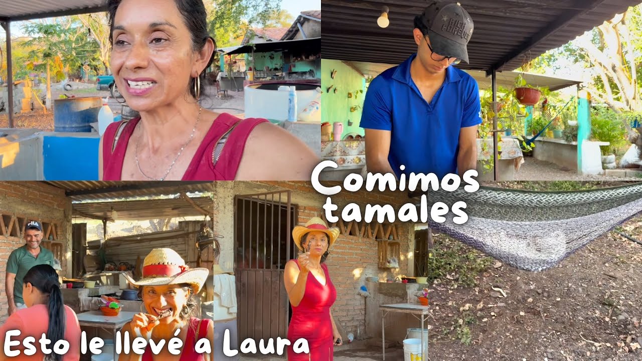 DE TODO SE NOS DA ESTO ES RIQUEZA + ESTO LE LLEVÉ A LAURA ❓ COMIMOS TAMALES Y TOMAMOS ATOLE