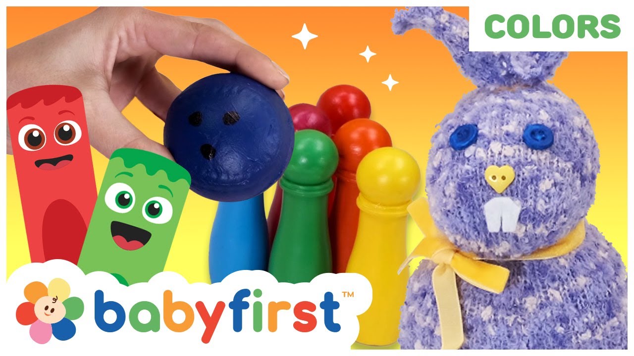 Fun Learning Colors for Toddlers with Colorful Games | Color Crew | Bowling Game & More | BabyFirst