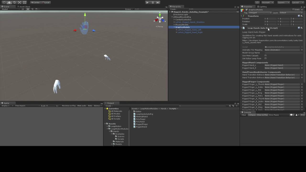 Bite-Size: How to AutoRig FBX Hand Assets in Your VR Project