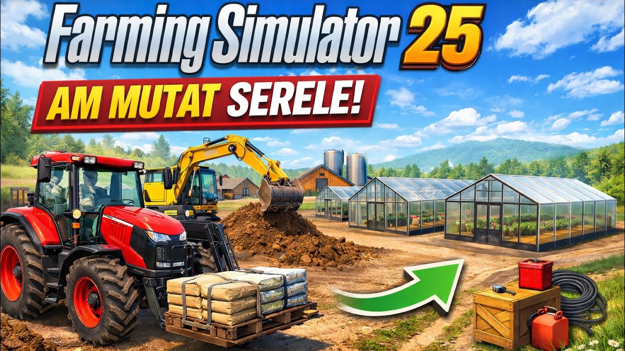 Farming Simulator 25 Modificări la fermă – Mutăm serele și facem ordine!