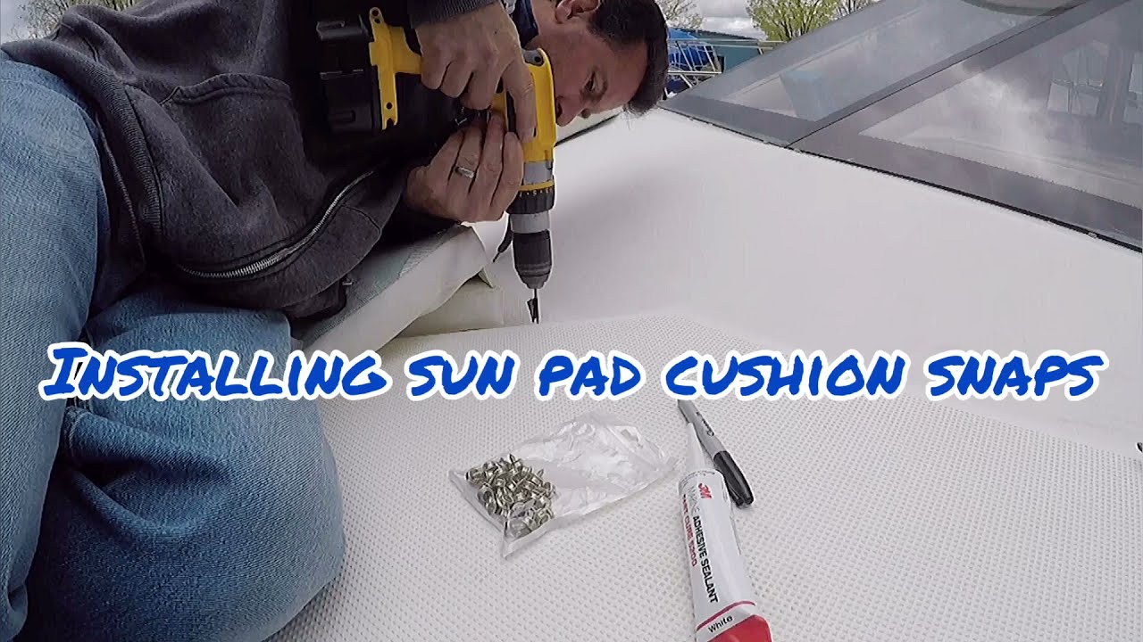 Установка на лодку подушки для загара Meridian 341 Sunpad / носового подушки