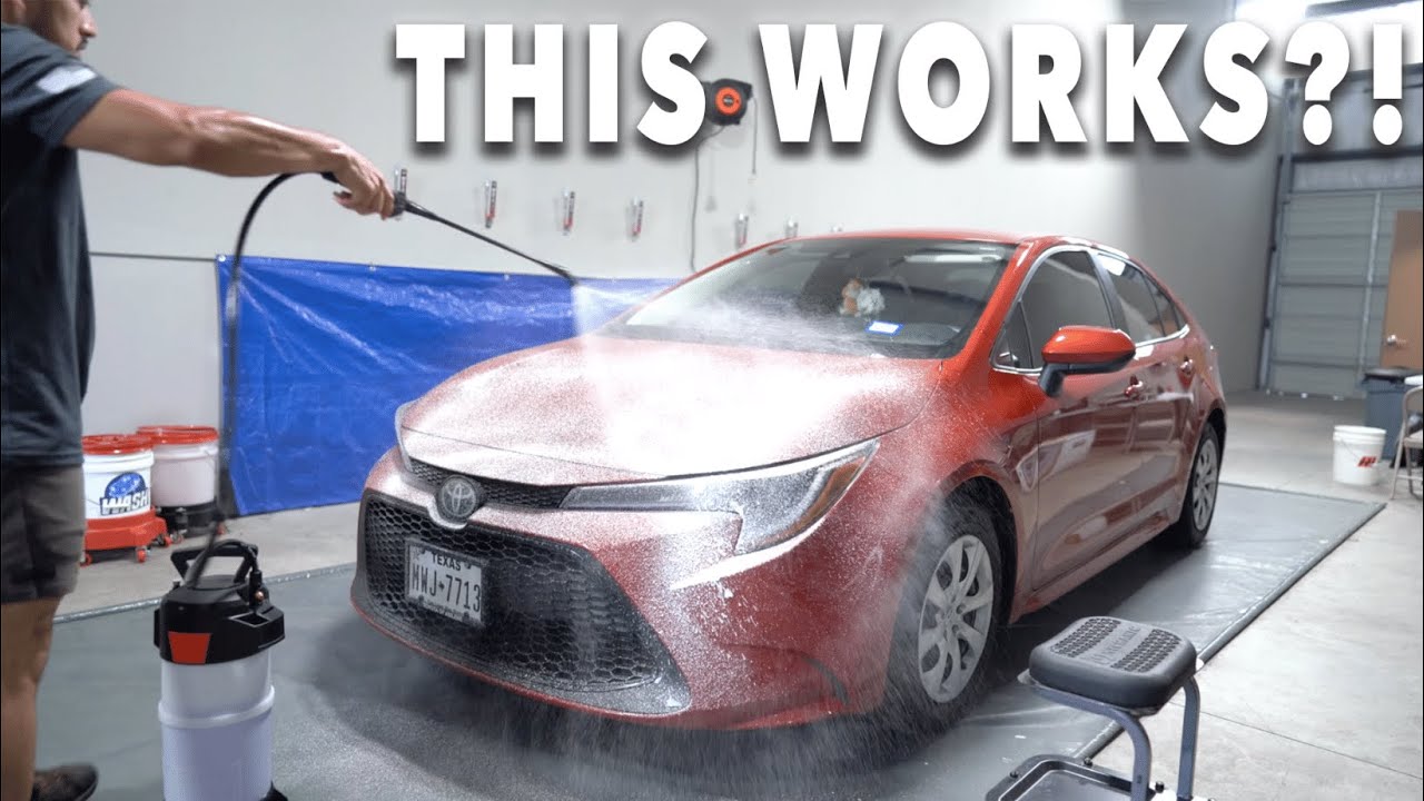 Очистка автомобиля пеной с помощью помпового распылителя | Обзор iK Foam Pro 12 для детейлинга