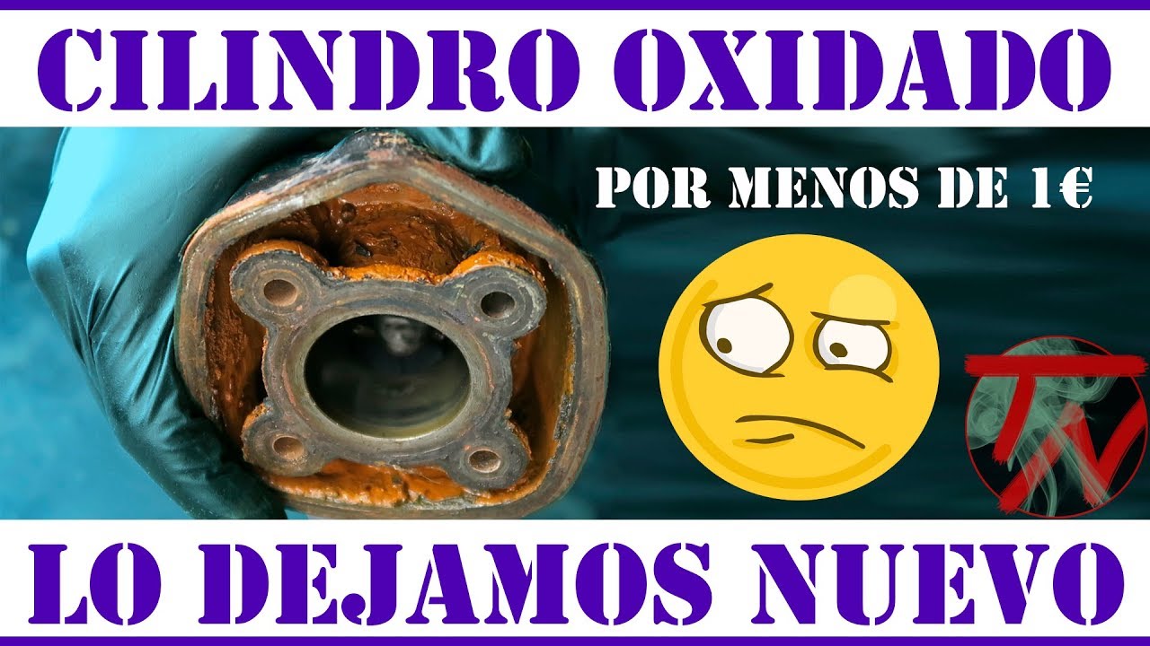 Como ELIMINAR el OXIDO de hierro de un CILINDRO 2t LA MEJOR MANERA 💡😮