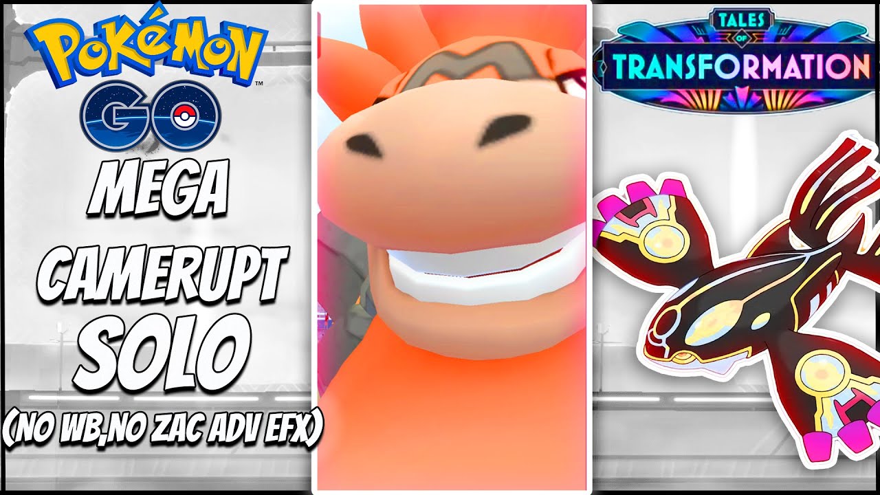 Fastest Mega camerupt solo with 90 secs left || No WB,No zac/zam adv efx || Pokemon go ||