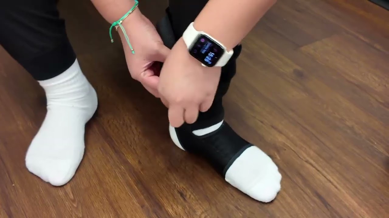 How to put on a TriLok Brace for inside of the ankle