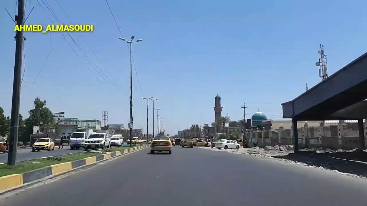 اعمال توسعة طريق معسكر الرشيد ومنطقة الزعفرانية 1_5_2023 المصور احمد المسعودي