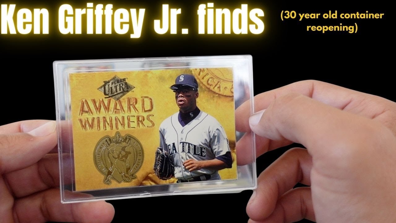 Mid 90's stack of Griffey Jr  cards (container reopening pt.1)
