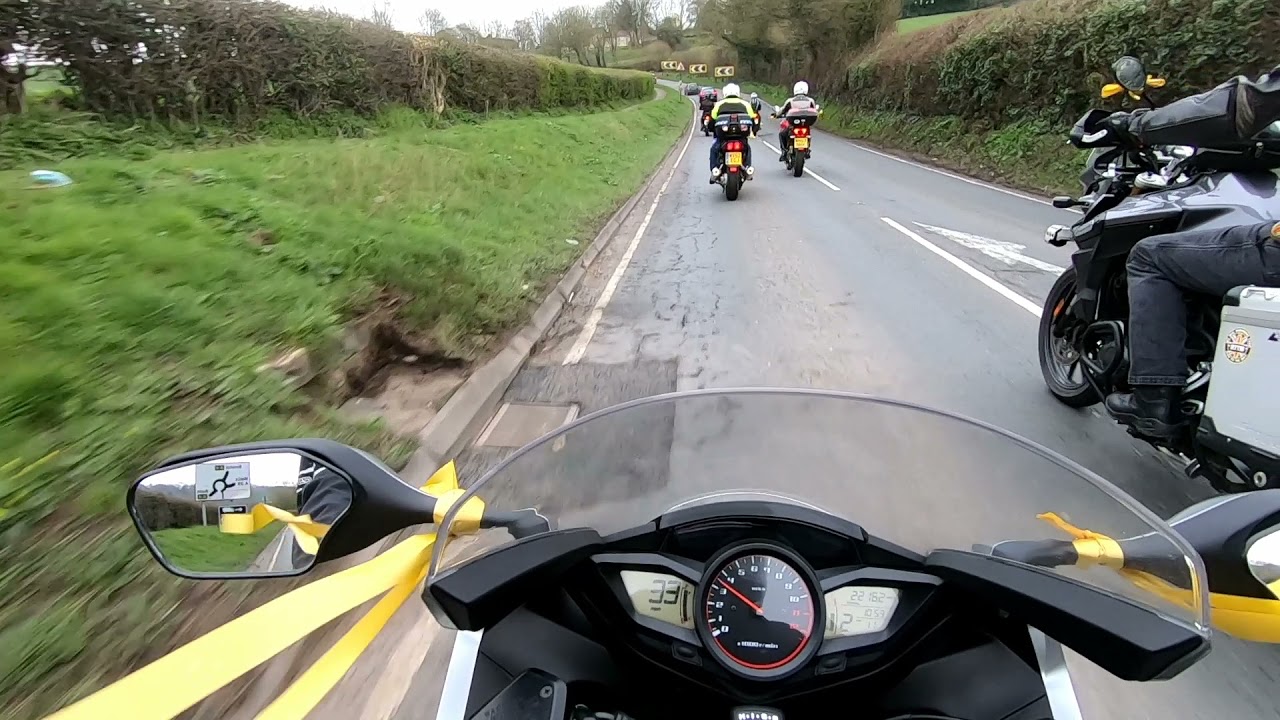 Friends of Pete Elmer from Crofts End Community Biking Group escorting his funeral cortege.