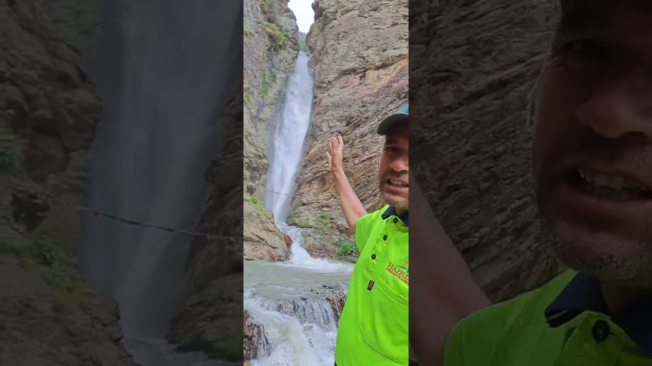 Sheela Waterfall zanskar.Distance from HQ Padam zanskar about 12kms.