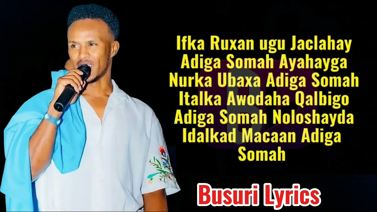 Nimcaan hilaac | Afka kama dhahaayo | Hees cusub Lyrics by Busuri @WaqalStudio @busurilyrics