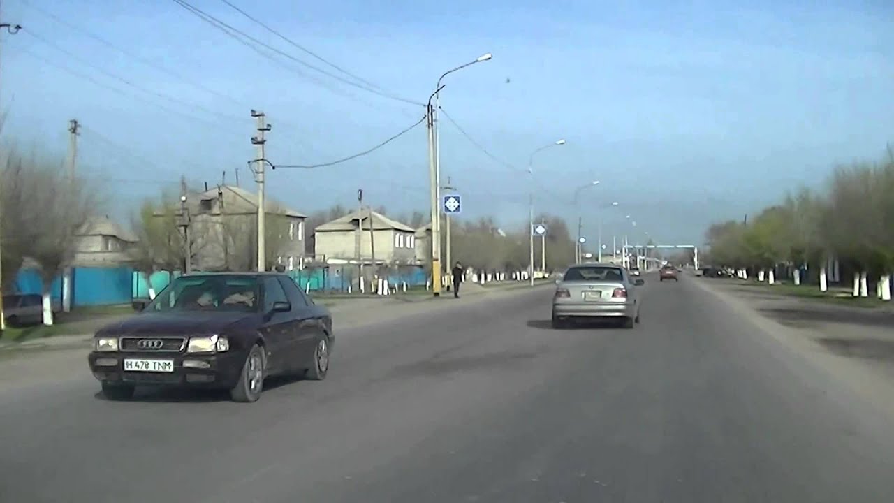Тараз (Джамбул) По новой объездной трассе от Михайловки до Асы