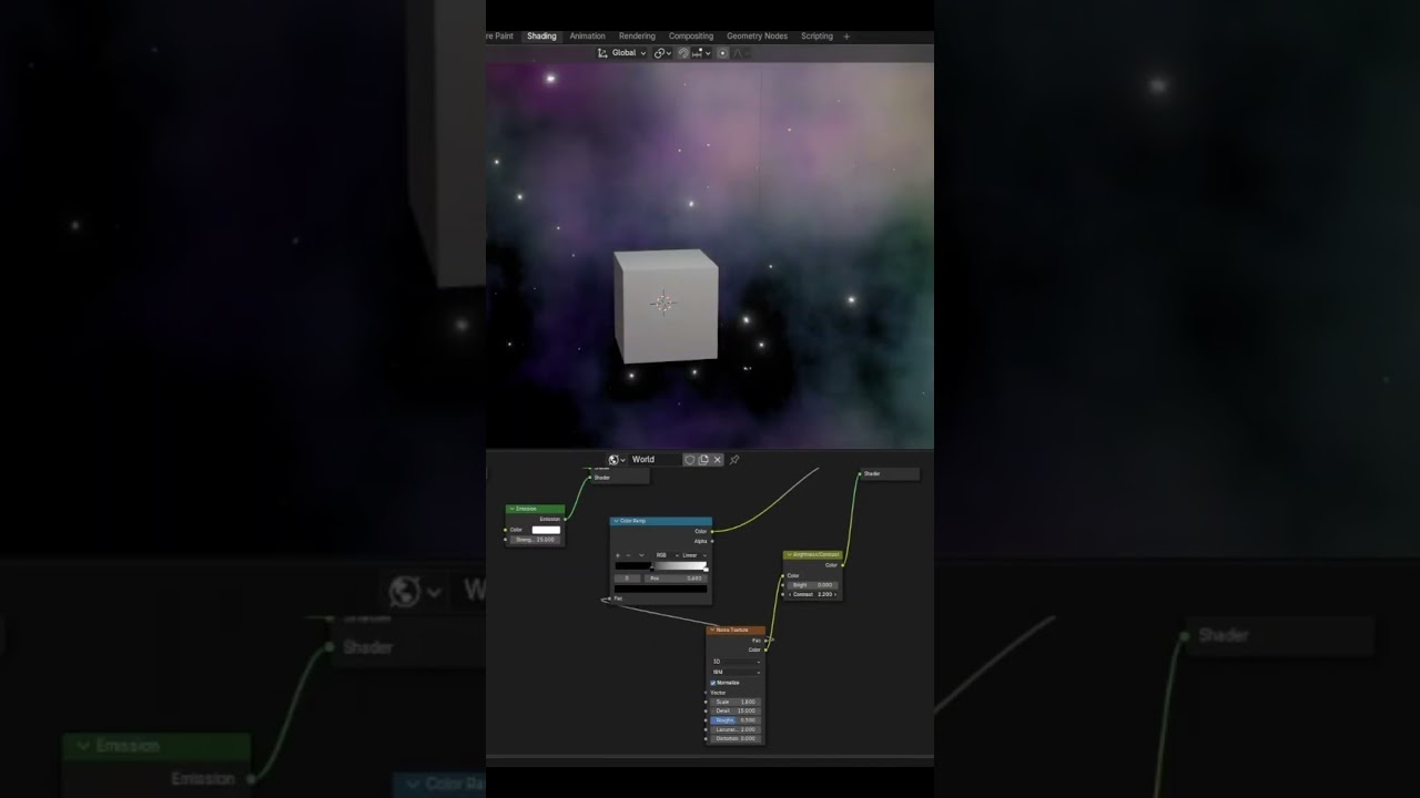 How to make a Space Background in Blender! Works in Eevee and Cycles!