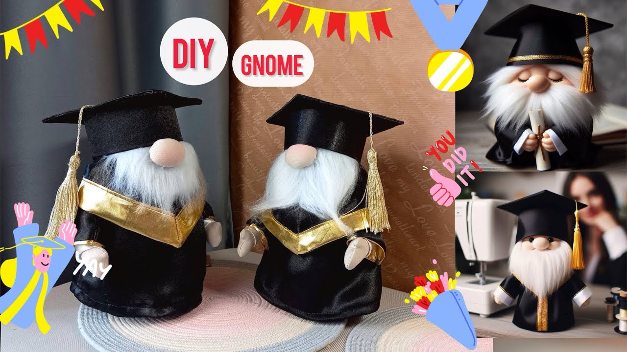 ‼️DIY: How to Make a Graduate Gnome + PDF Patterns | Masterclass