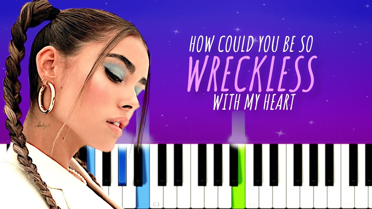 Madison Beer - Reckless  (Piano tutorial)