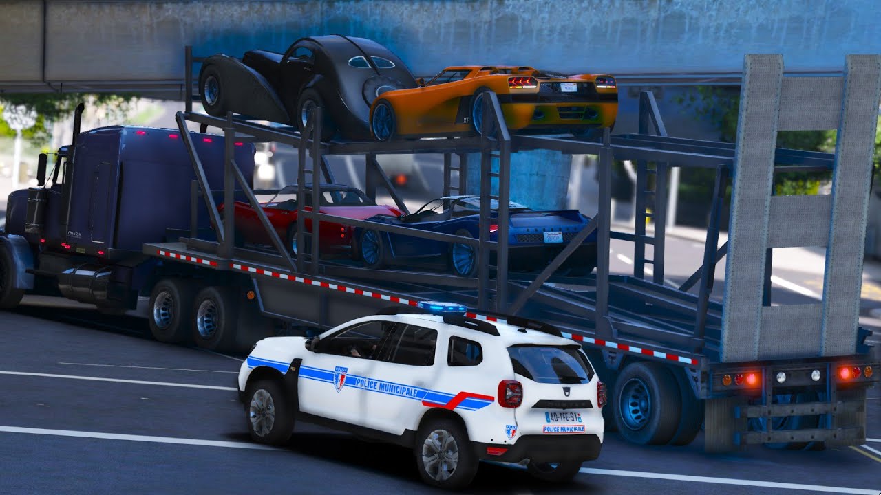[GTA 5] COURSE POURSUITE AVEC UN ENORME CAMION EN VILLE | LSPDFR #865