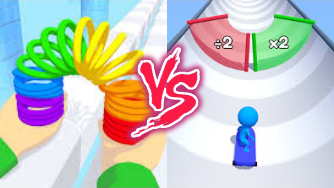 Toy Spring VS Skate Master- All Levels SpeedRun Gameplay Android iOS Ep1