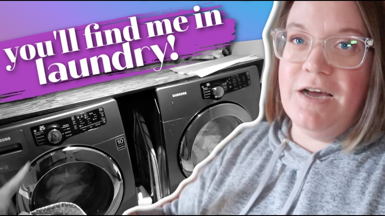 JUST A MOM DOING LAUNDRY ALL DAY | LAUNDRY DAY ROUTINE | SPEND THE DAY WITH ME AT HOME
