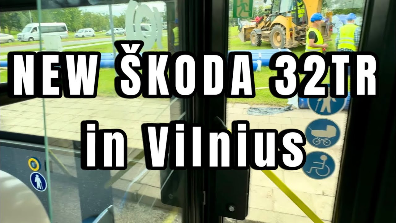 NEW ŠKODA 32TR trolleybus in Vilnius