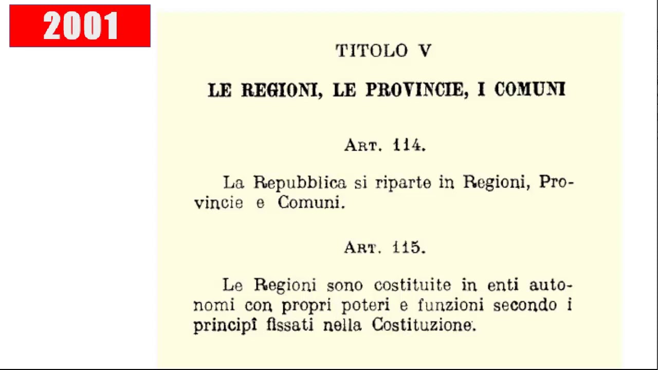 Le riforme costituzionali