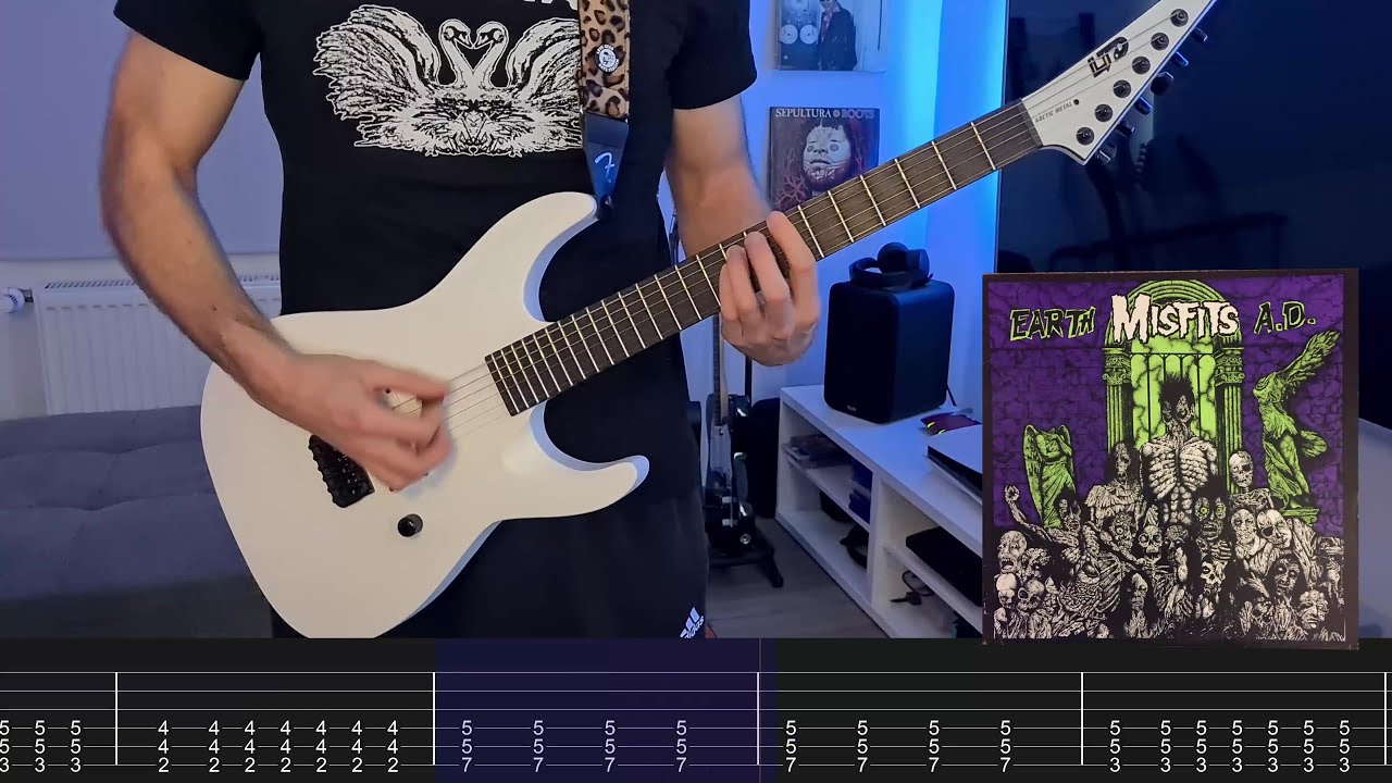 Misfits - Die, Die My Darling (Guitar Cover + Screentabs)