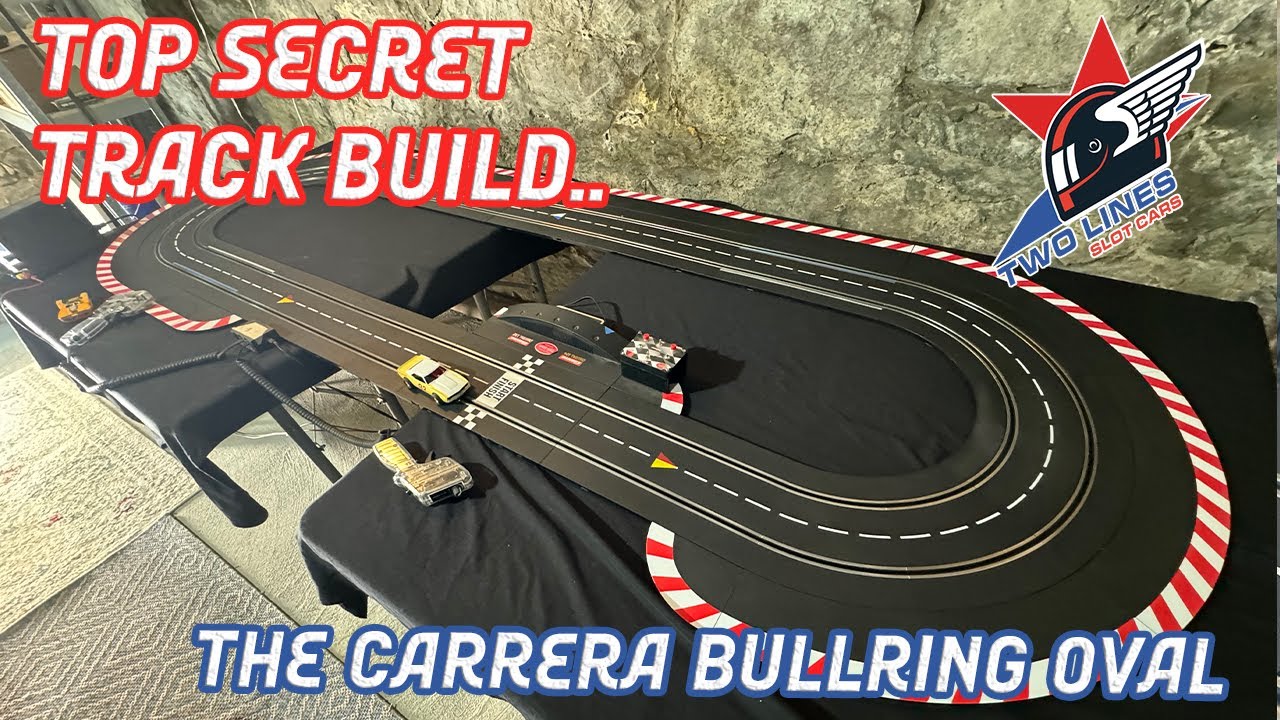 Top Secret Test Track Build! The Carrera Slot Car Track Bullring Oval!