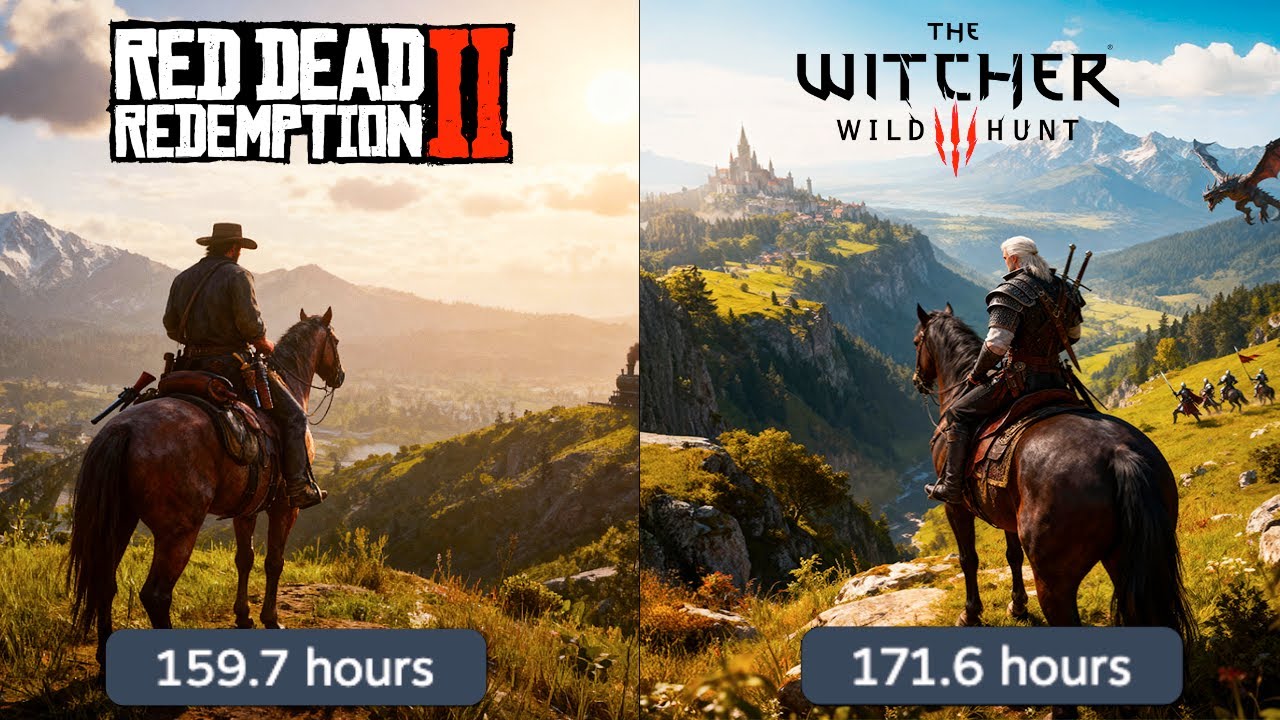 I Finished Both These Games In 2025 | Which Has The Better Open World? Witcher 3 vs RDR 2