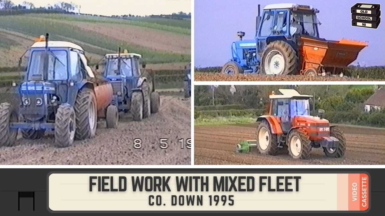 Field work with a great variety of machinery - Co. Down - 1995  (Ian McDowell & Sons)