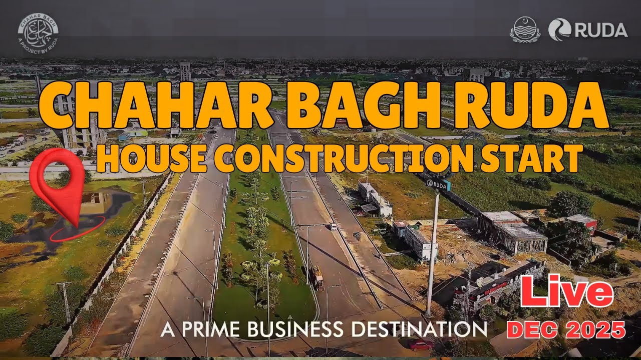 Chahar Bagh RUDA Latest 🚧 2 Kanal House Construction Update