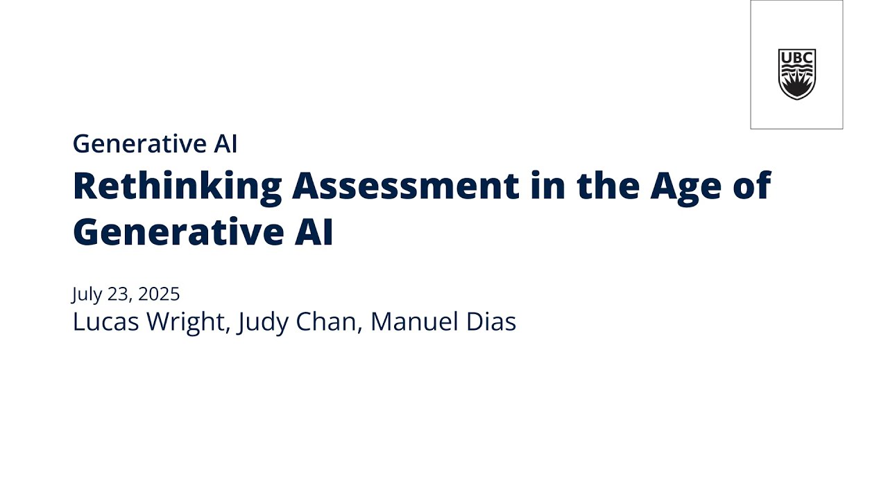 Rethinking Assessment in the Age of Generative AI