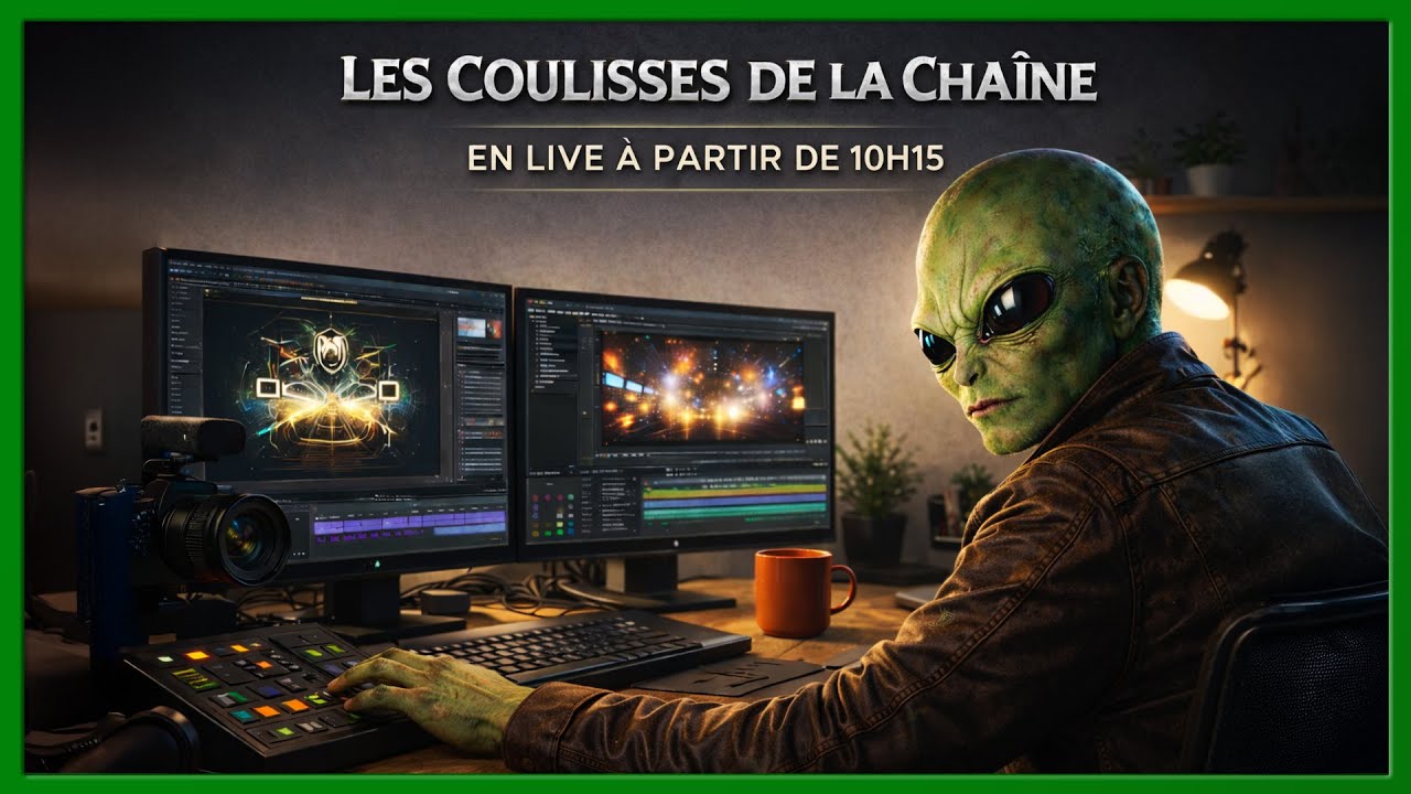 ​🎮Dans les coulisses de la chaîne – live de production👽