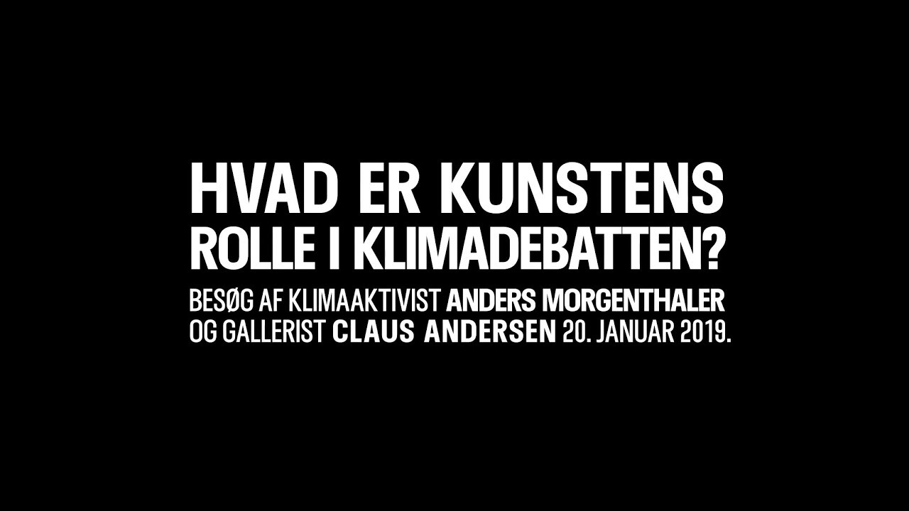 Cinemateket x Anders Morgenthaler: Kunstens rolle i klimadebatten