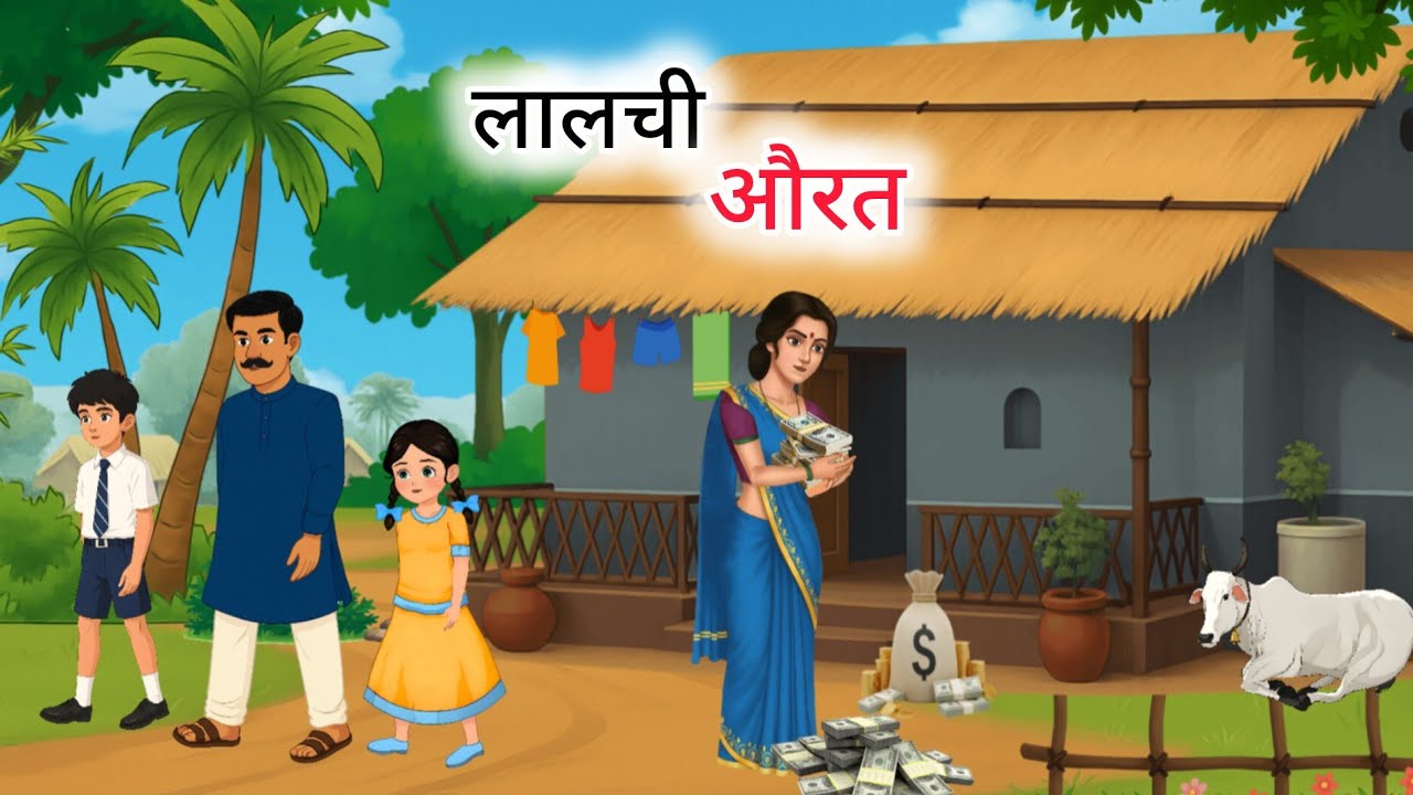 लालची औरत का टूटा हुआ परिवार | Hindi Moral Stories | cartoon story |Hindi Kahaniya | Hindi stories 