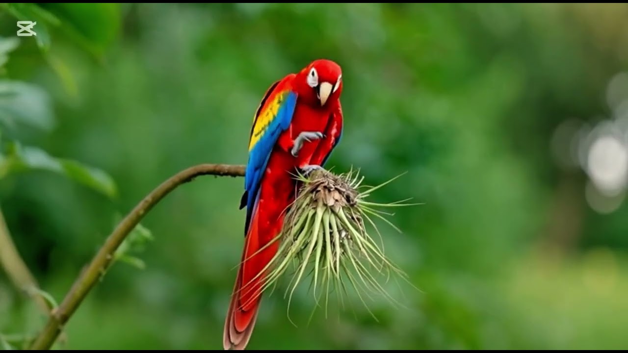 GUACAMAYO ROJO  #avesextraordinarias  4k