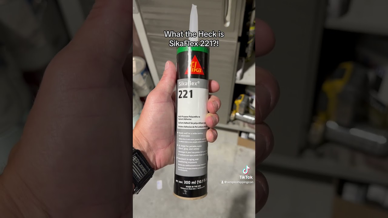 SikaFlex! The Beat Sealant EVER! #sikaflex #silicone #caulk #shippingcontainer #tinyhouse