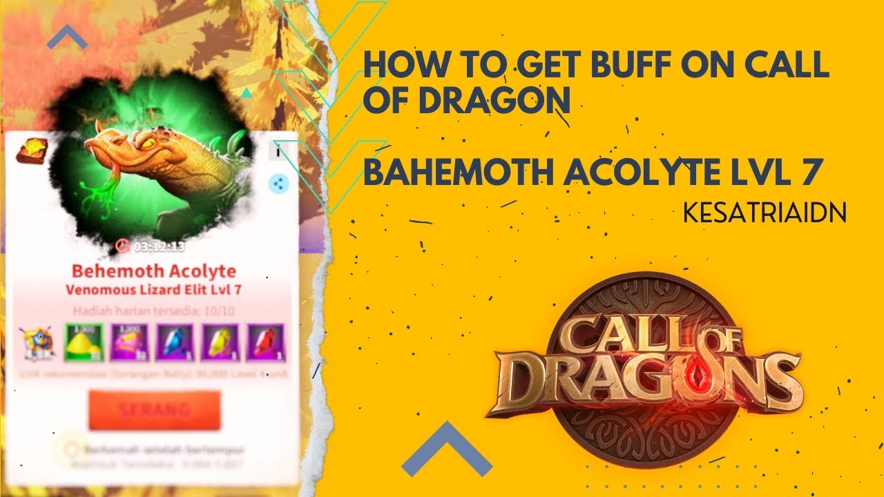 [Call Of Dragons] Cara Mendapatkan Buff Gratis Level 7 Gratis ‼️ [12/06/2023] 