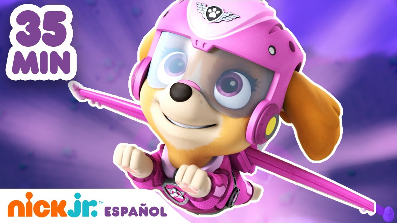 Paw Patrol, Patrulla de cachorros | &iexcl;35MIN de lo mejor de Skye! | Nick Jr. En Espa&ntilde;ol