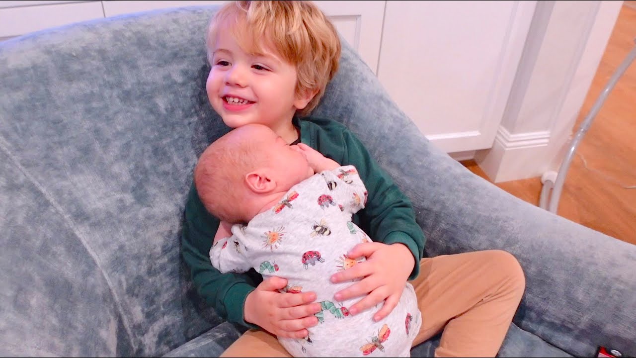 Flynn loves his baby brother
