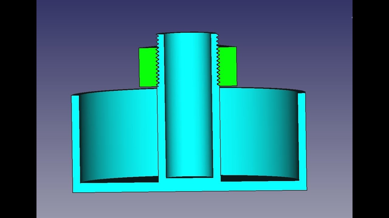 FreeCad Резьба практика