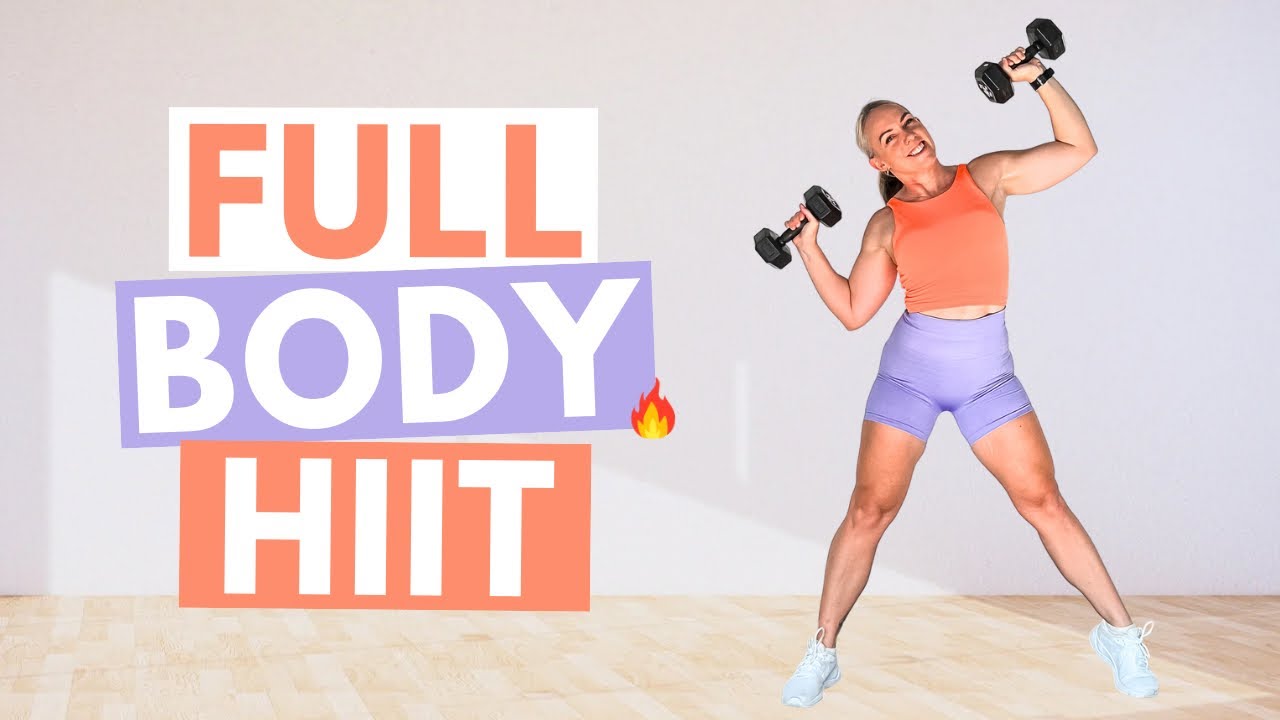 30 MIN SWEATY HIIT | Full Body No Repeat Dumbbell Workout