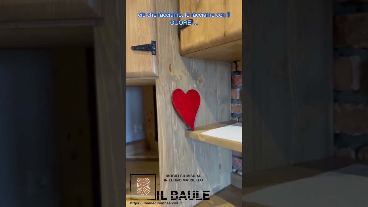 Cucina modello BERLINO stile RUSTICO / INDUSTRIAL angolare e lineare in legno massello e SU MISURA