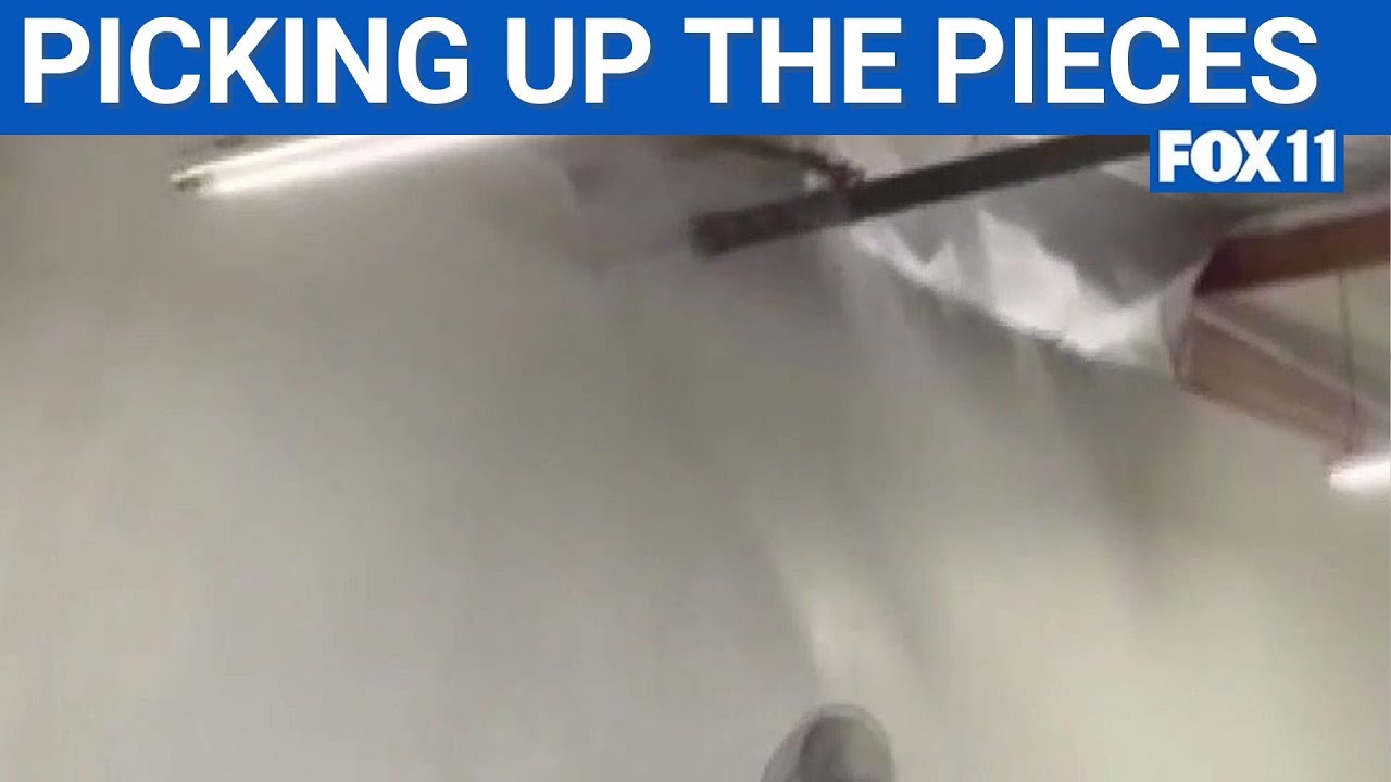 Rare California storms tear holes in roofs, flooding in some roads | FOX 11 LA
