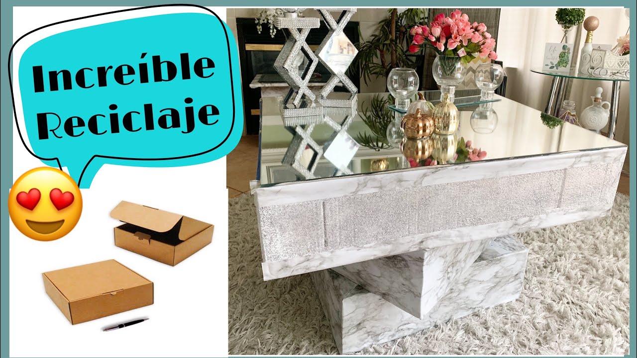 MESA DE CENTRO/MESA/COMO HACER MESA DE CARTÓN/Reciclaje/manualidades