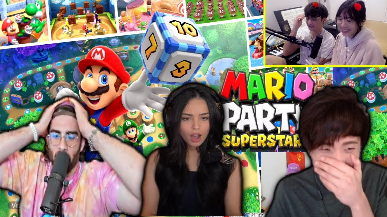 Hasanabi Plays Mario Party with Valkyrae, Sykkuno, and Lilypichu + Michael Reeves​