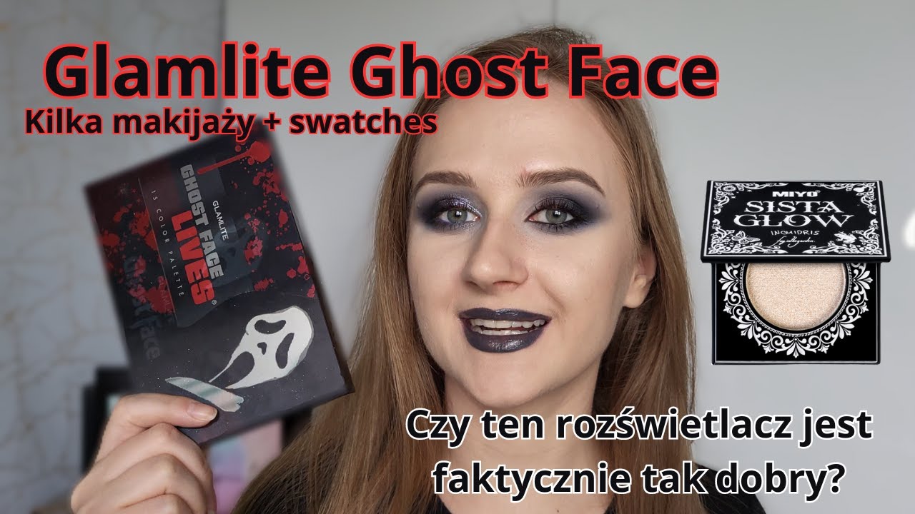 Test palety Glamlite Ghost Face | Czy rozświetlacz Miyo x Fog in the garden x Inchidris urywa tyłek?