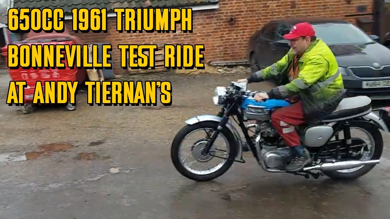 Triumph Bonneville T120R 650cc 1961 года выпуска в коллекции Andy Tiernan Classics #09477TRI