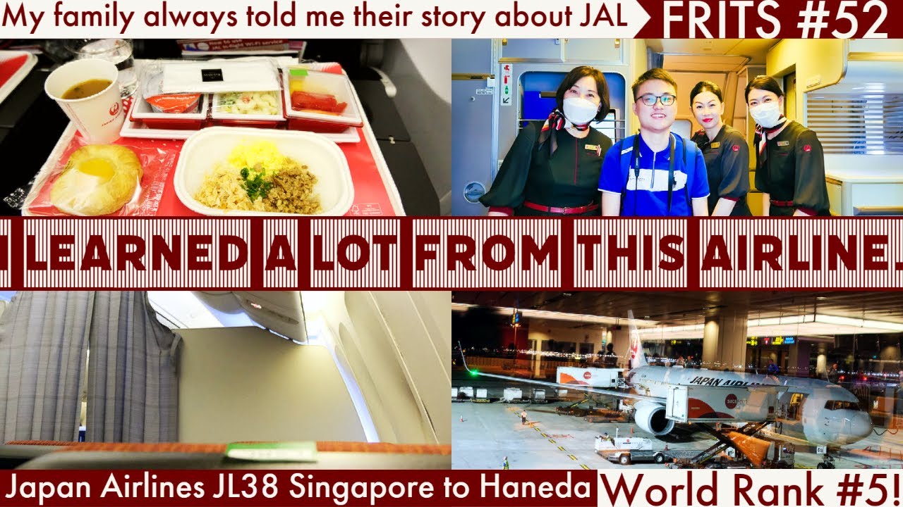 (FRITS #52) Japan Airlines Economy Class Flight Experience: JL38 Singapore SIN to Tokyo HND