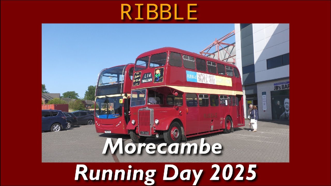 Ribble Bus Running Day in Morecambe May 2025