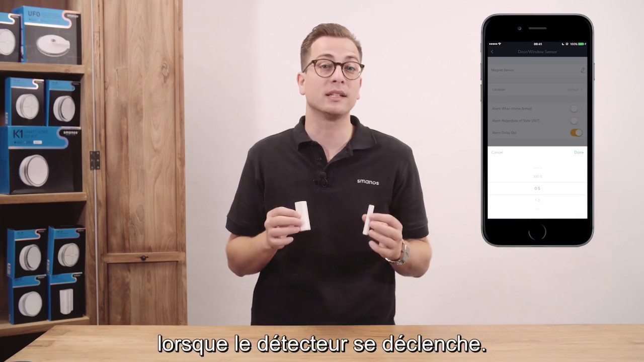 Smanos DS-20 door/window sensor (French subs)