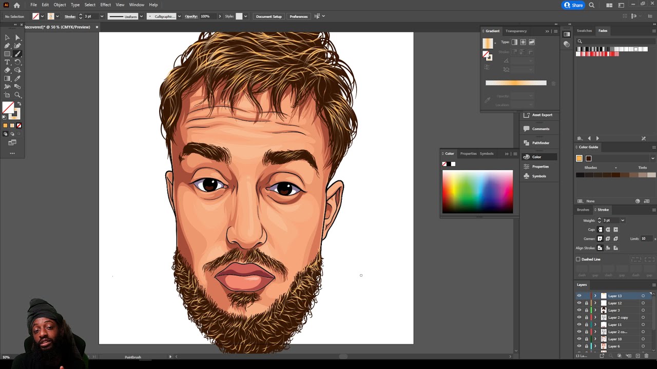 Adobe Illustrator Cartoon for Beginners | JAKE PAUL