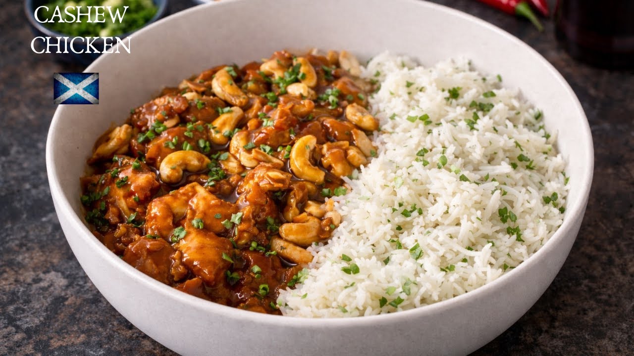 Chinese Takeaway Cashew Chicken | Easy Crockpot recipe!